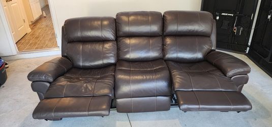 Brown Leather Couch