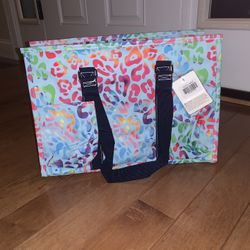 Rainbow/ Leopard Medium Tote NWT