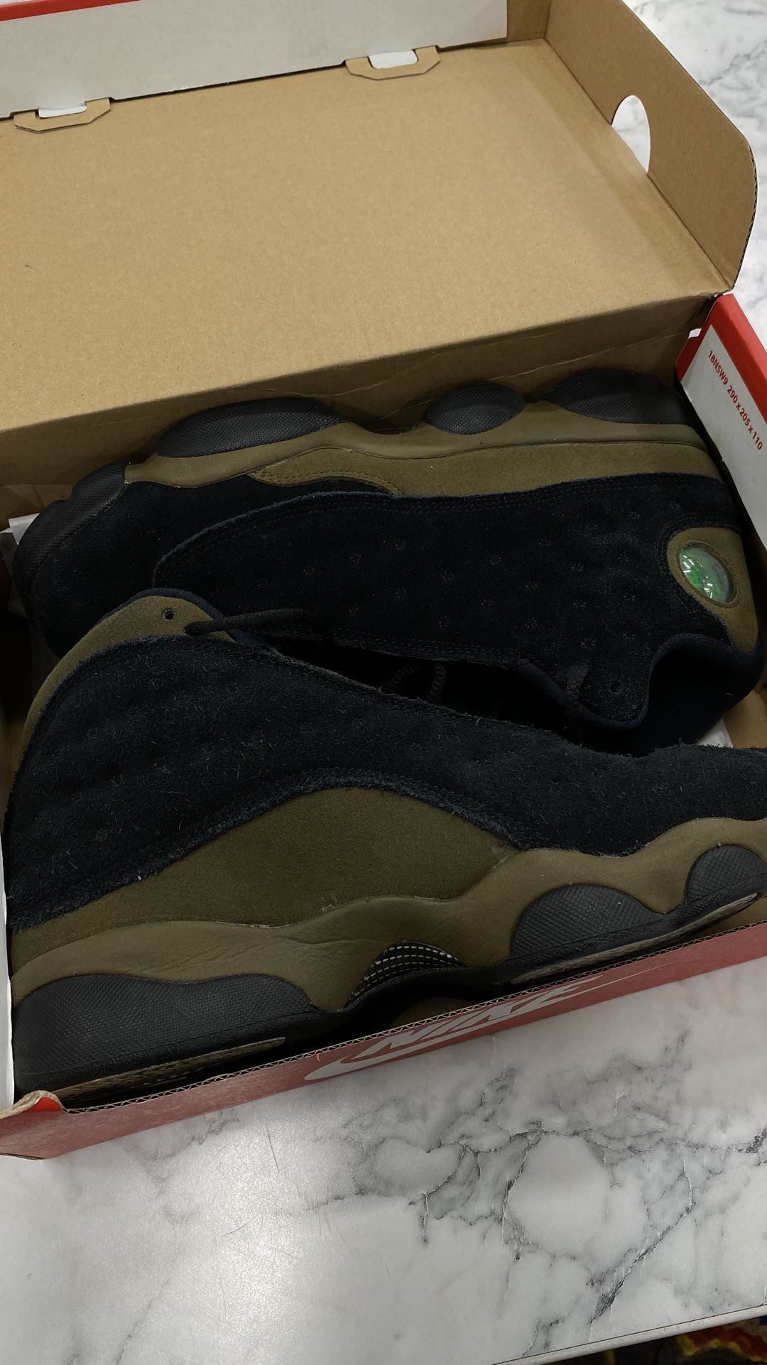 Olive 13 Jordan Sz 6.5