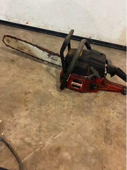 Johns red Chain saw
