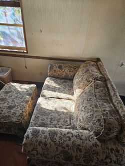 Floral Fabric Sofa and Chair Set