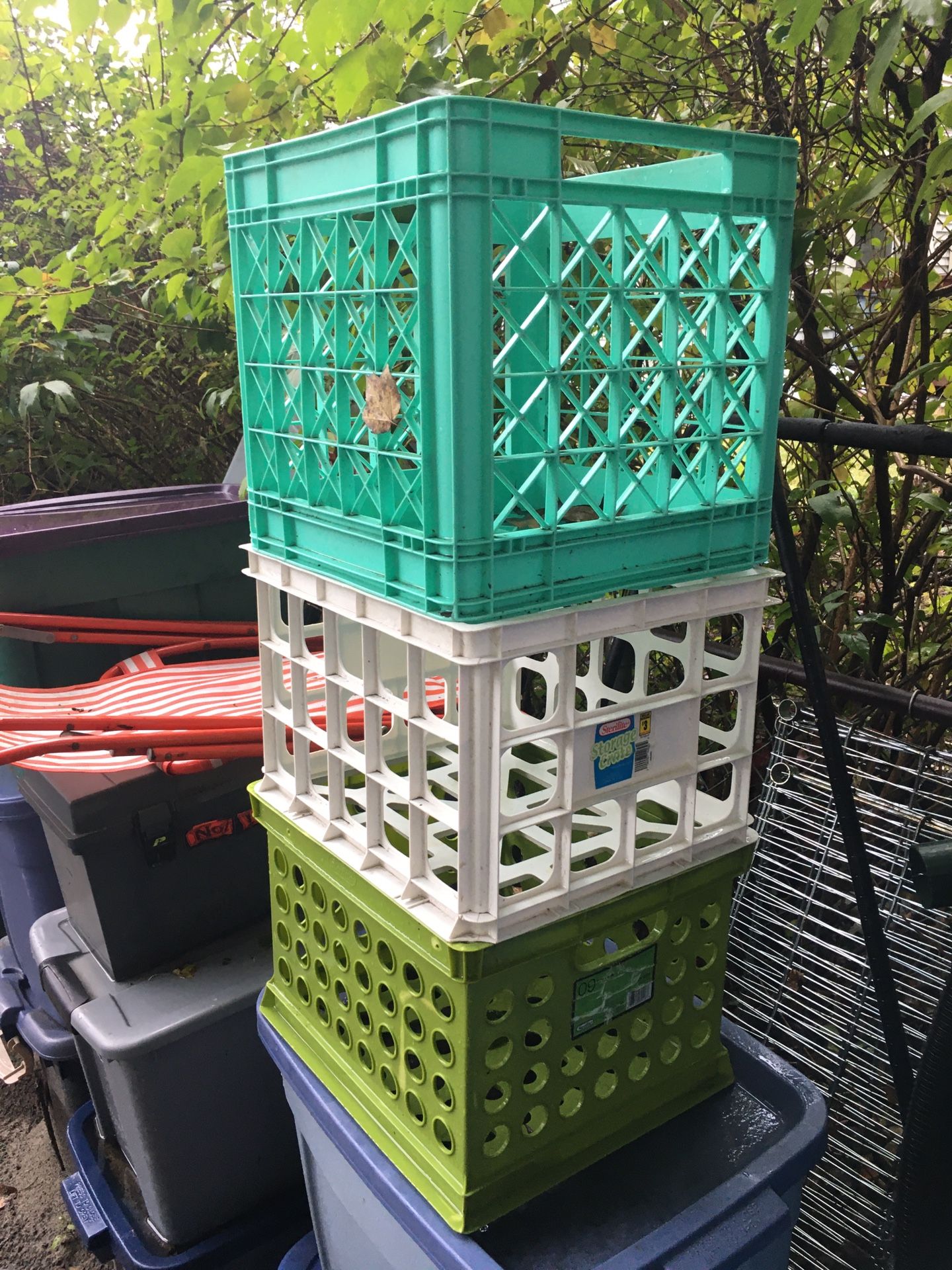Three milk crates only $30