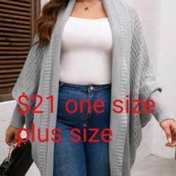 New Cardigan One Size Fits Size  Large - Xl $21 Each