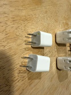 Lot Of Apple Plugs And Charging Cords And 1 Adapter