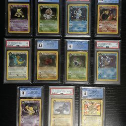 Pokémon Base, Jungle, Fossil & Team Rocket Complete Sets – Near Full 1st Ed. Rocket!