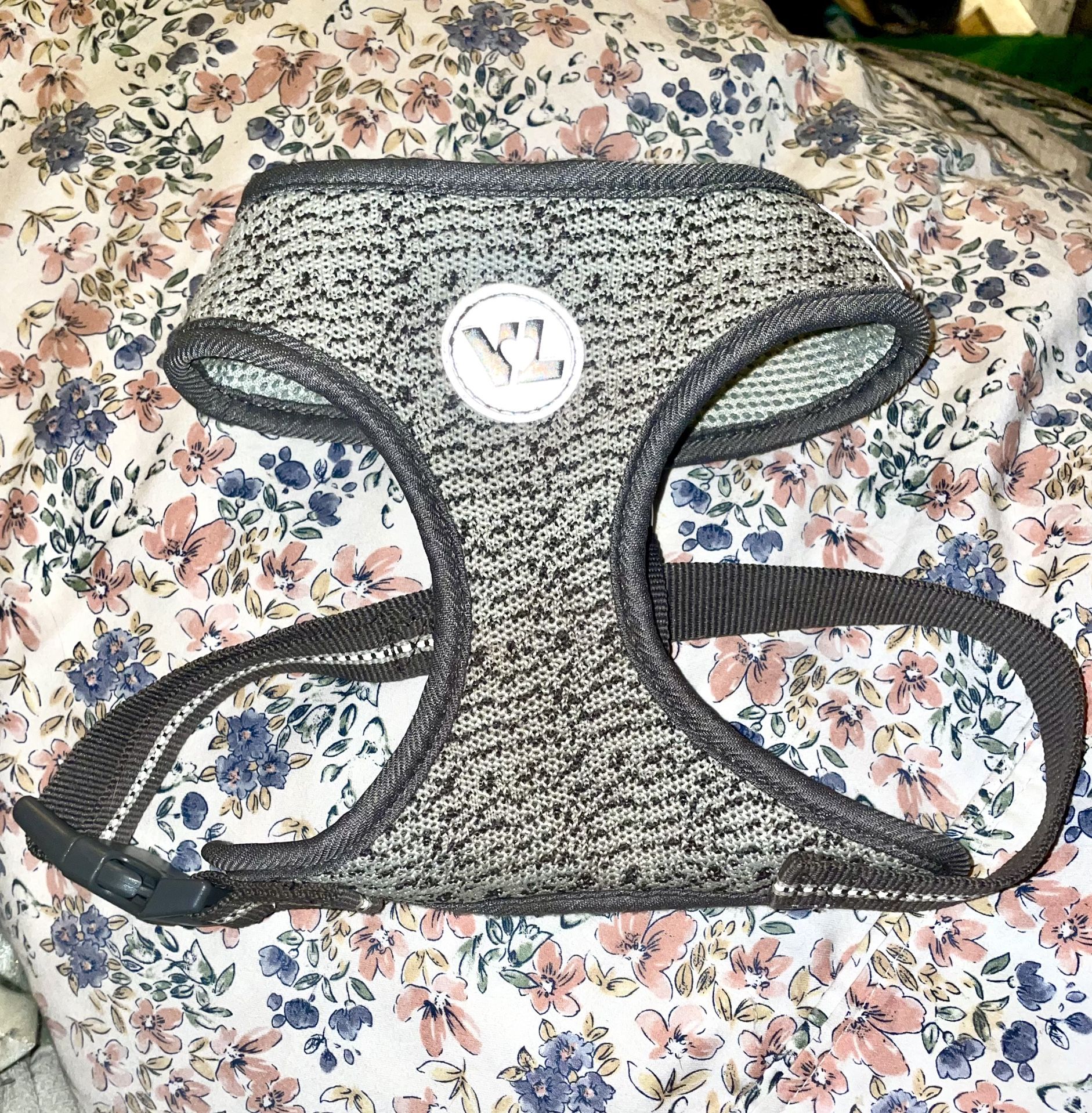 VL ( Vibrant Life ) Grey Soft Dog Harness- Medium