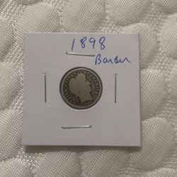 1898 Barber dime U.S Coin