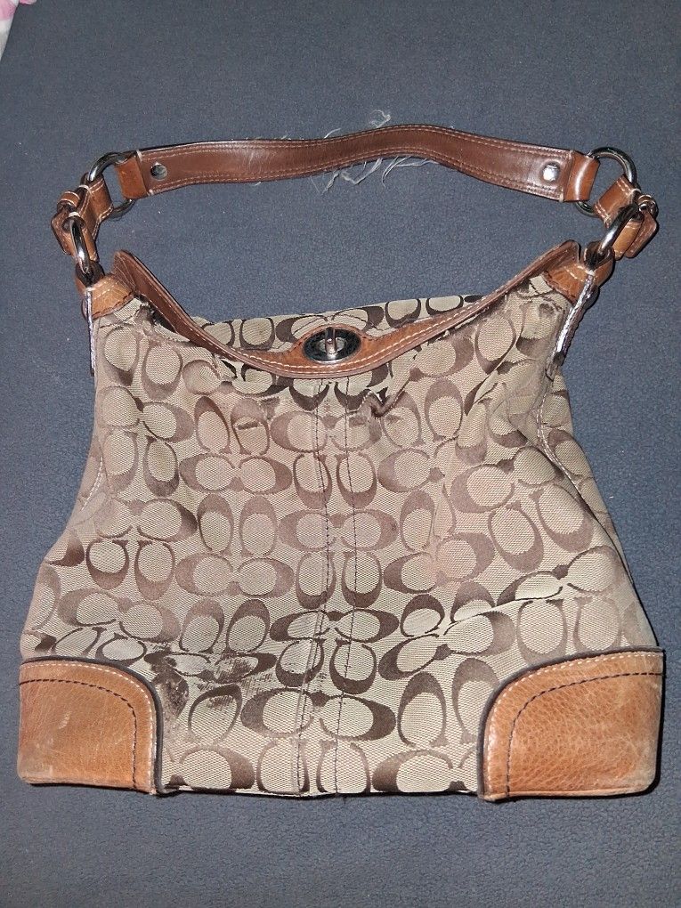 Woman's Mini Backpack Coach Purse 
