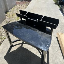 Glass and Wood Table