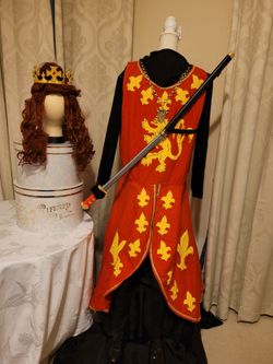 King Arthur First Knight Mens Size Large Halloween Costume Bundle