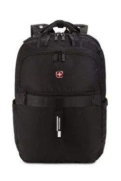 SwissGear 15" Laptop Backpack USB Scan Smart TSA Friendly SA3670 Airflow, Black