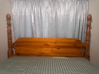 King bed solid wood