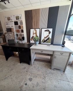 Brand new black desk with drawers