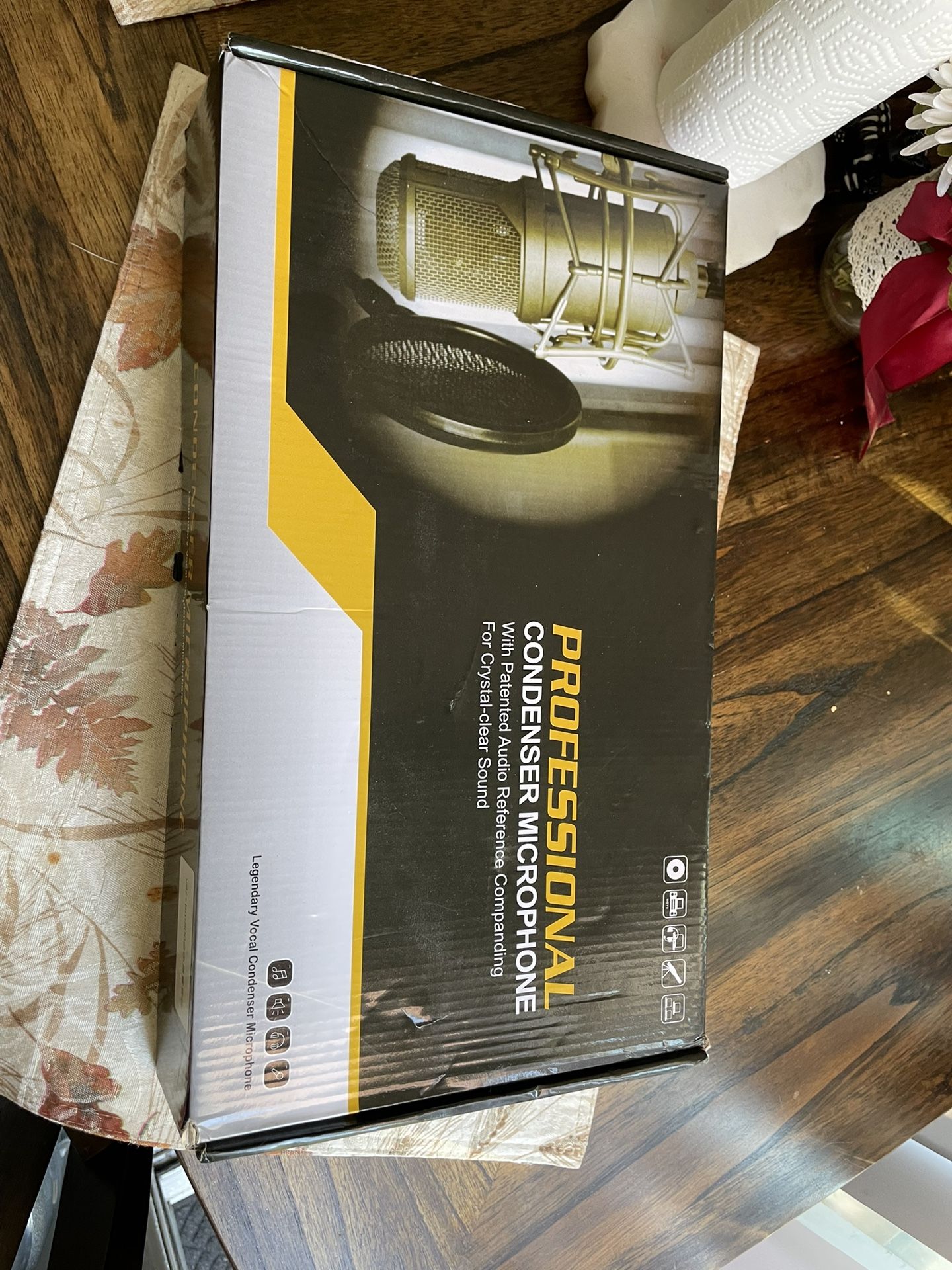 Сondenser microphone kit  Set for Studio Recording & Brodcasting  (Black)