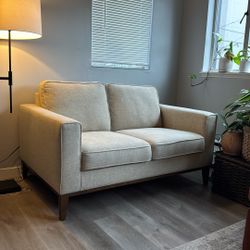 Oatmeal Loveseat 56”