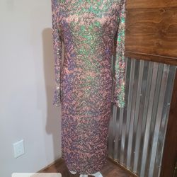 New Women's Sequins Dress 