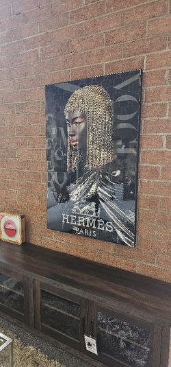 Gold Chain Gloss Canvas Wall Art