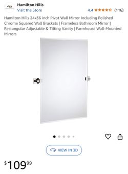 24x36 Hamilton Hills Pivot Mirror