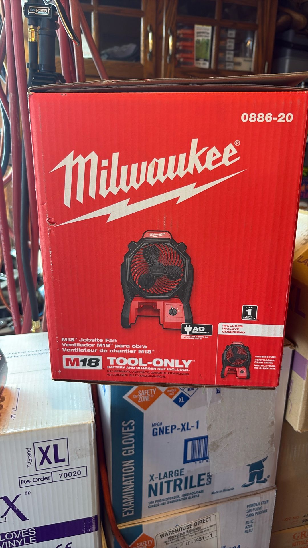 Milwaukee Battery Or Ac Powered Fan