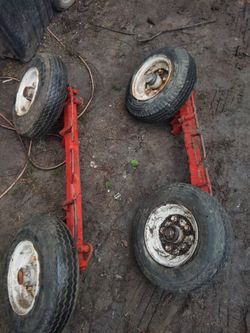 A Set Of Tow Truck Dollies
