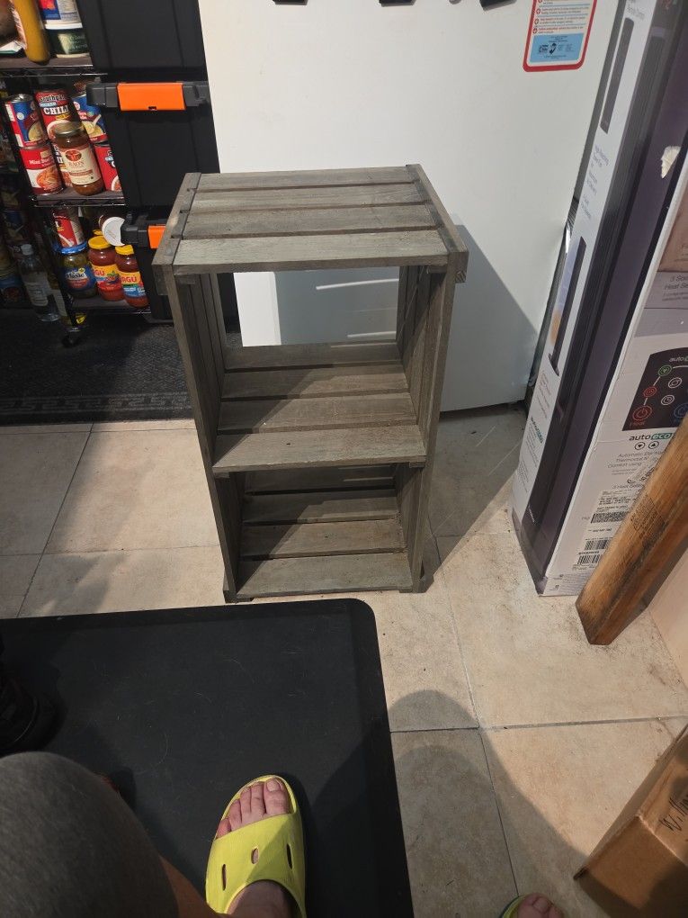 Wooden Two Shelf Bookshelf