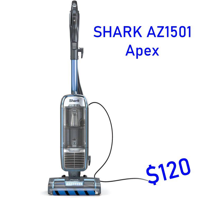 SHARK AZ1501 Apex Powered Lift Away Upright Vacuum with DuoClean & Self-Cleaning Brushroll
ADO #:B-1532
Used as Store Display.Price is Firm.
