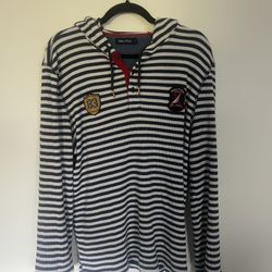 Nautica White/Blue Sailing Hoodie. Size M.