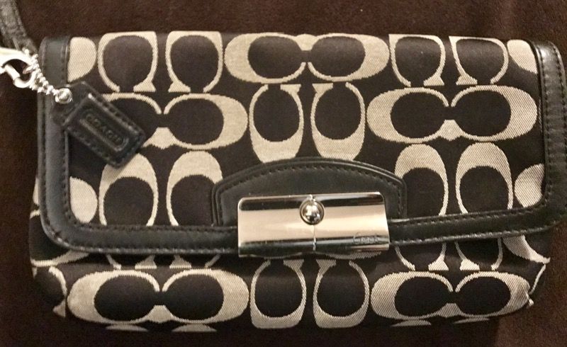 Authentic coach wristlet