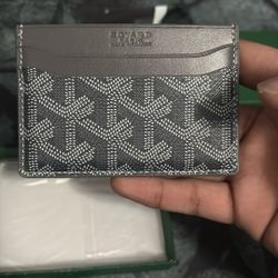 Grey Goyard Card Holder 