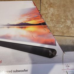 Sound Bar And Wired Subwoofeer