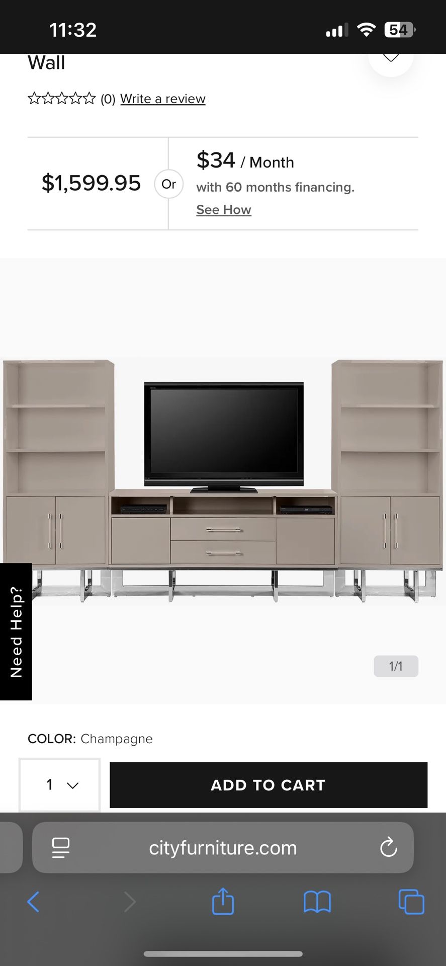 TV Wall Unit, TV Stand, Shelves
