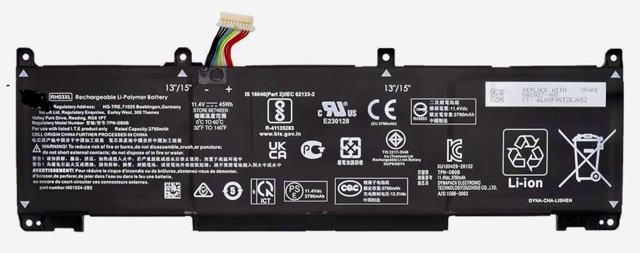 RH03XL M01524-1D1 M02027-005 Laptop Battery Replacement for HP ProBook 430 440 445 450 630 640 650 G8 ZHAN 66 Pro 14 G4 Series HSTNN-IB9Q HSTNN-OB1T H