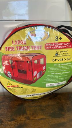 Fire truck tent