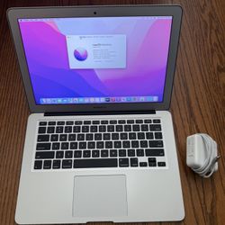 MacBook Air 13" 2017/8G RAM/128G SSD/Grade B /Fully Functional/Apple Charger/Good Battery