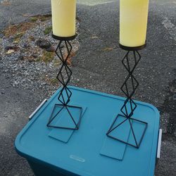 New Matching Candles& Candle holders