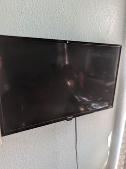 TV with wall mount