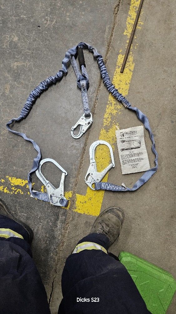 Double Hook Falltech Restraint Lanyard