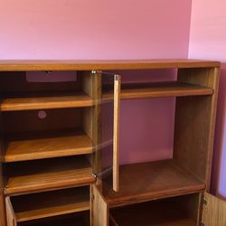 Solid Oak entertainment Center