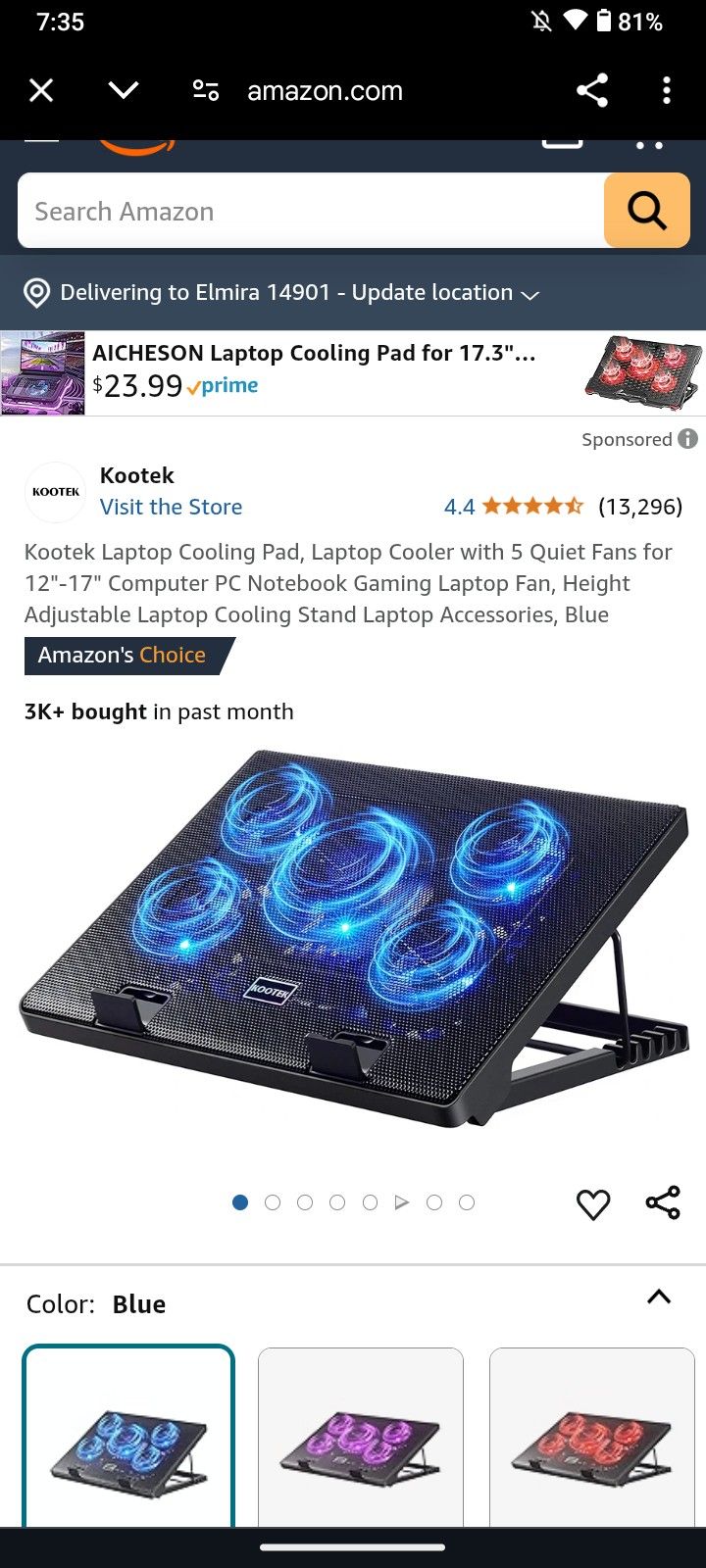 Kootek Laptop Cooling Pad