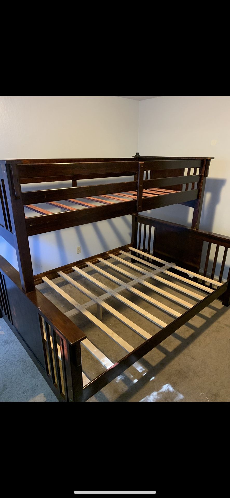 Twin Over Queen Bunk Bed