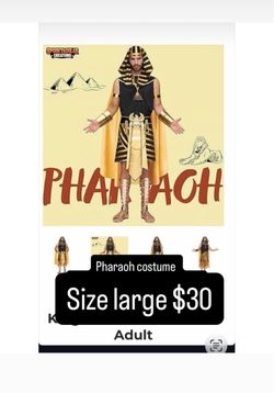 Adult Pharaoh Costume Size Large