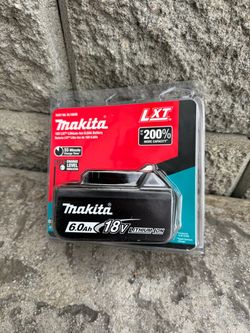 Makita 18V LXT Lithium-Ion 6.0 Ah Battery $209 plus tax at Home Depot website New never been used still in original box