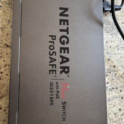 Netgear pro safe plus 8  16 port  switch