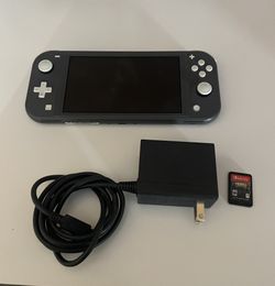 Nintendo Switch Lite With Charger, SD Card And Game