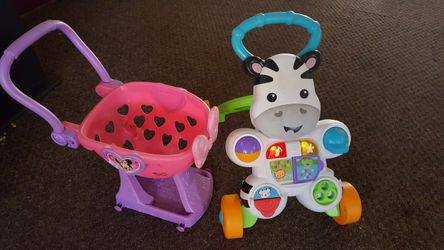 Minnie Mouse shopping cart & Fisher Price Learn with me