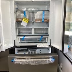 Monogram French Door Refrigerator in ENERGY STAR® Qualified with The Google Assistant and Stainless steel