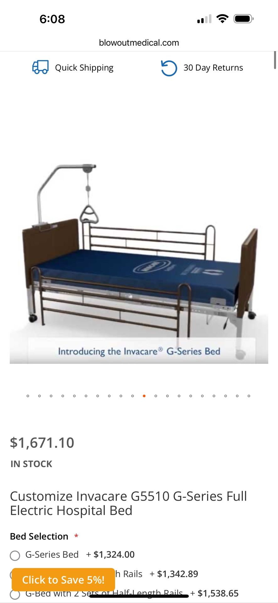 Adjustable Hospital Bed
