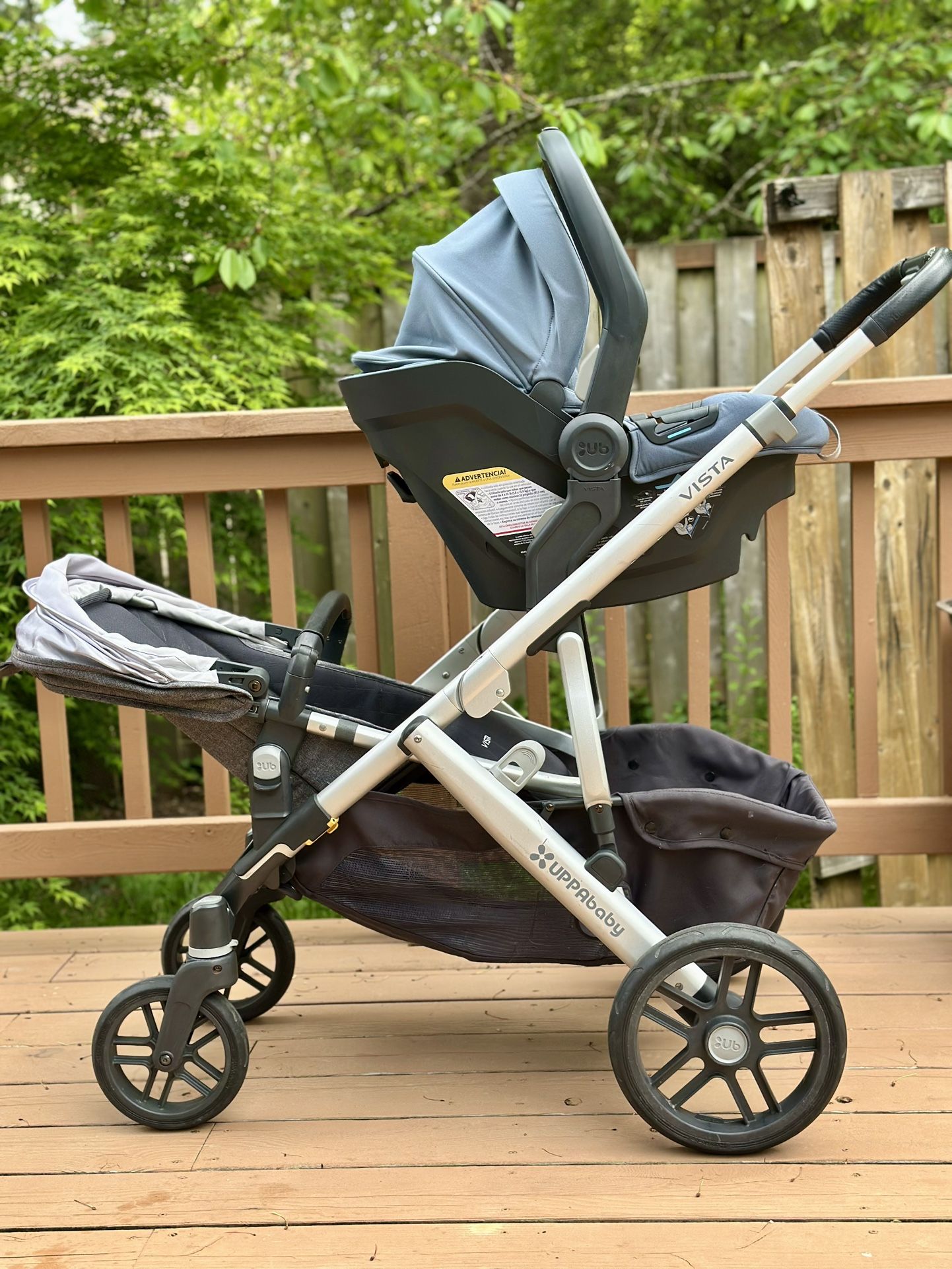 Uppa Baby Vista Car Seat And Stroller