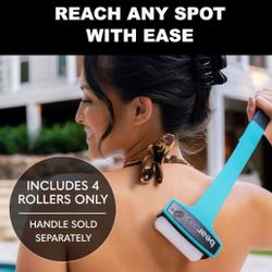 Bearback Lotion Applicator Replacement Foam Rollers | Set of Four High Density Foam Rollers