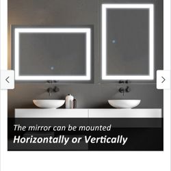 Bathroom Mirror W/ LED Lighting 